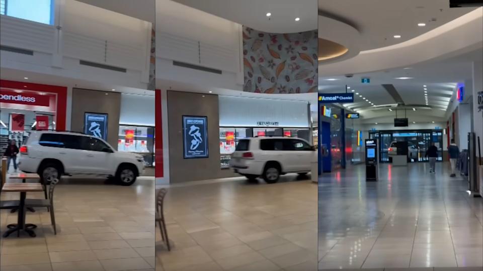 Land Cruiser Leads Police In Chase Through A Mall